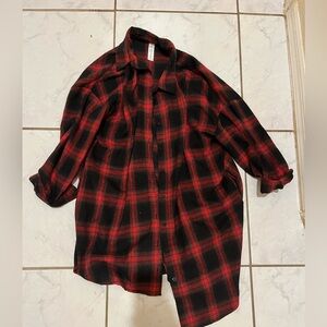 Red and Black Plaid Shirt